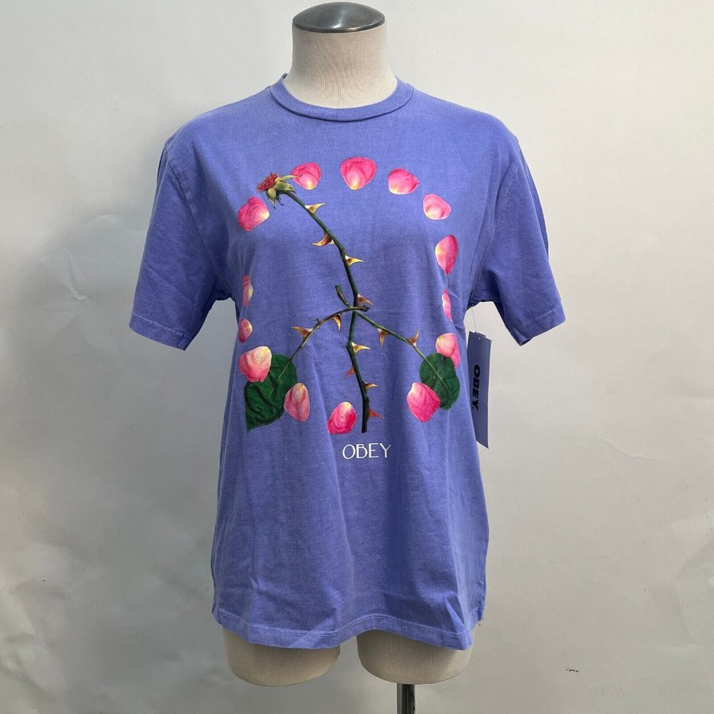Obey Pigment T-Shirt "Peace For Our Time: Digital Violet